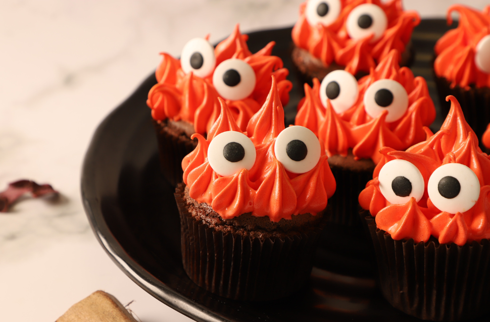 Chewco Fiery Chocolate Cupcakes